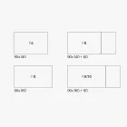 Tavolinë e zgjerueshme e dhomës së ndenjes në melamine Prodhuar në Itali - Ondine Viadurini