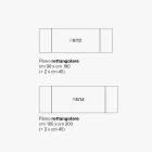 Tavolinë e zgjerueshme e dhomës së ndenjes në metal dhe qelq qeramike Prodhuar në Itali - Meluso Viadurini