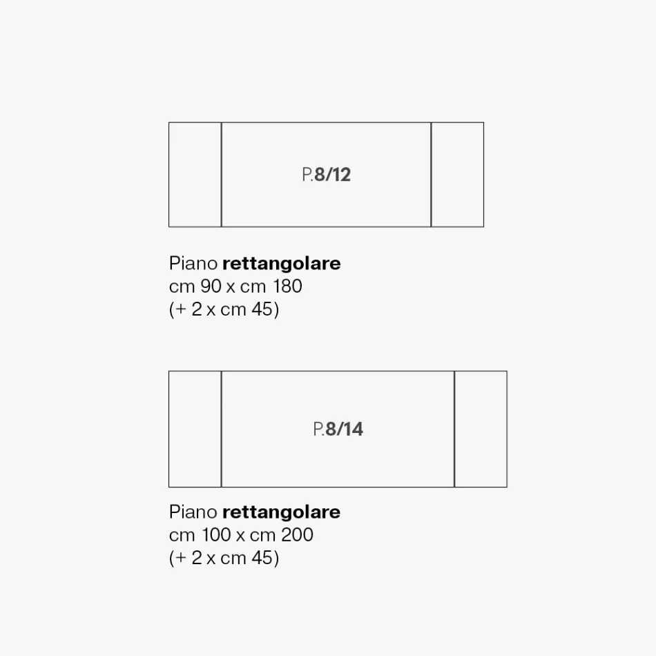 Tavolinë e zgjerueshme e dhomës së ndenjes në metal dhe qelq qeramike Prodhuar në Itali - Meluso Viadurini