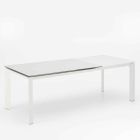 Dizenjoni tryezë të zgjatshme me majë të bardhë qeramike, Nosate Viadurini