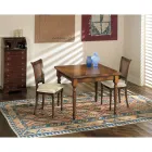 Tavolinë e zgjatur dhe 2 karrige në arrë të patinuar Prodhuar në Itali - Biotite Viadurini