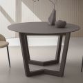 Tavolinë e zgjerueshme deri në 180 cm e rrumbullakët Hpl e laminuar Prodhuar në Itali - Bastiano