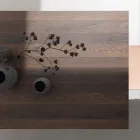 Tavolinë e zgjerueshme deri në 238 cm Moka Metal dhe Hpl Prodhuar në Itali - Pablito Viadurini