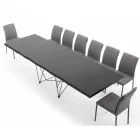 Tavolinë e zgjerueshme deri në 300 cm në Dru me rimeso Made in Italy – Ezzellino Viadurini