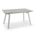 Tavolinë e zgjatur deri në 200 cm në gurin e sinterizuar me efekt mermeri - ananas Viadurini