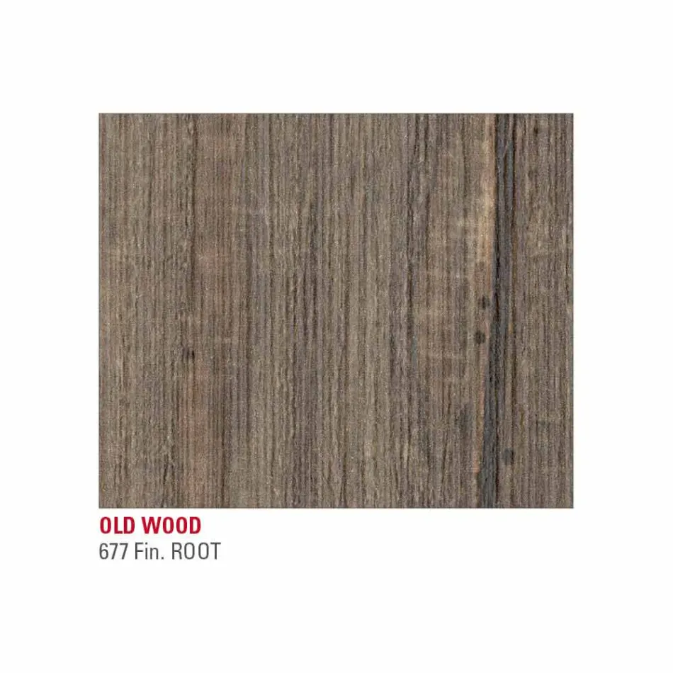 Tabela e Zgjatshme Deri në 222 cm në Hpl Wood Effect Made in Italy - Vulcano Viadurini