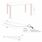 Tabela e Zgjatshme Deri në 238 cm në Laminam dhe Metal të prodhuara në Itali - Remigio Viadurini