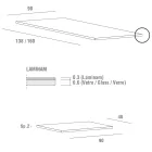 Tavolinë e zgjatur deri në 240 cm me majë Laminam Prodhuar në Itali - Malteze Viadurini