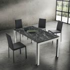 Tavolinë e zgjerueshme deri në 240 cm Dizajn në Dru dhe HPL Prodhuar në Itali - Polo Viadurini