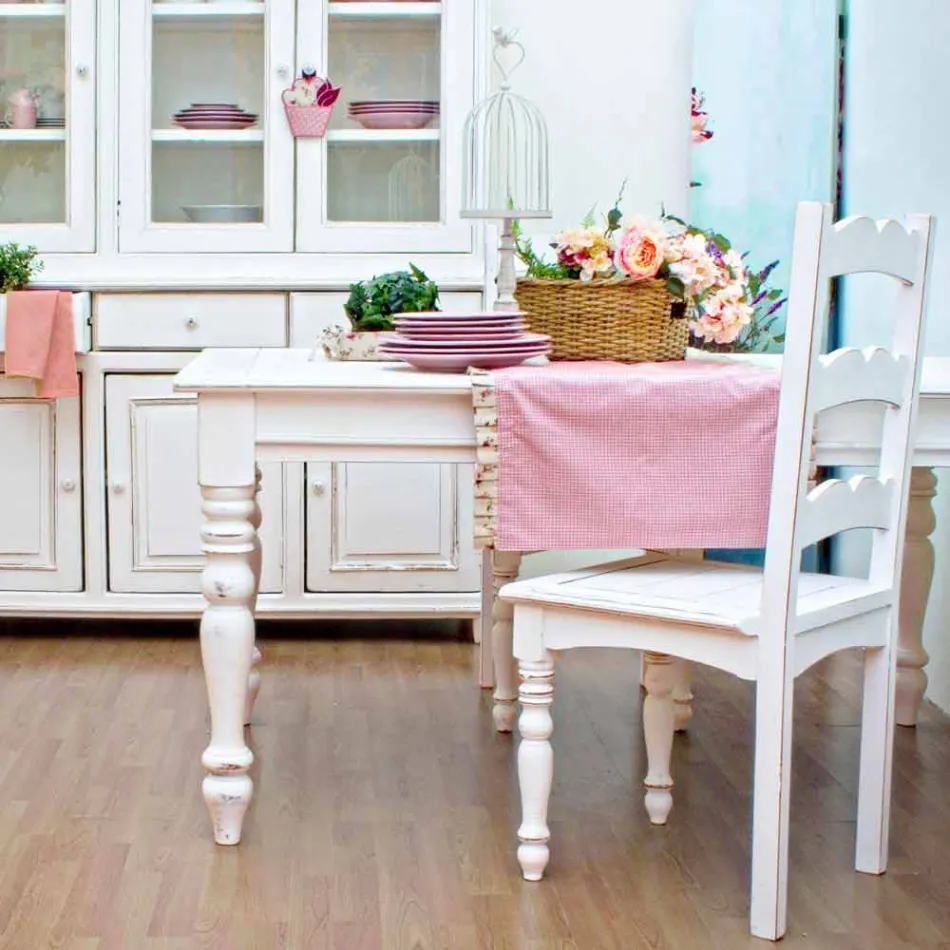 Tavolinë e Zgjatshme Deri në 240 cm në Mango Wood dhe Mdf Homemotion - Tongo Viadurini