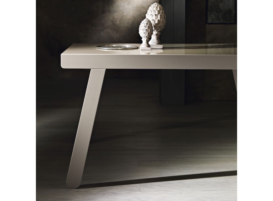 Tavolinë e zgjerueshme deri në 240 cm në dru të llakuar Prodhuar në Itali - Adrienne Viadurini