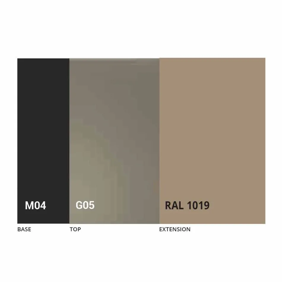 Tavolinë e Zgjatshme Deri në 250 cm me Xham të Prodhuar në Itali - Pitagora Viadurini