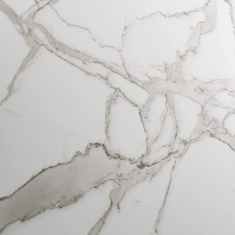 Tavolinë e zgjerueshme deri në 280 cm në qelq qeramike çeliku dhe mat - Viterbo Viadurini