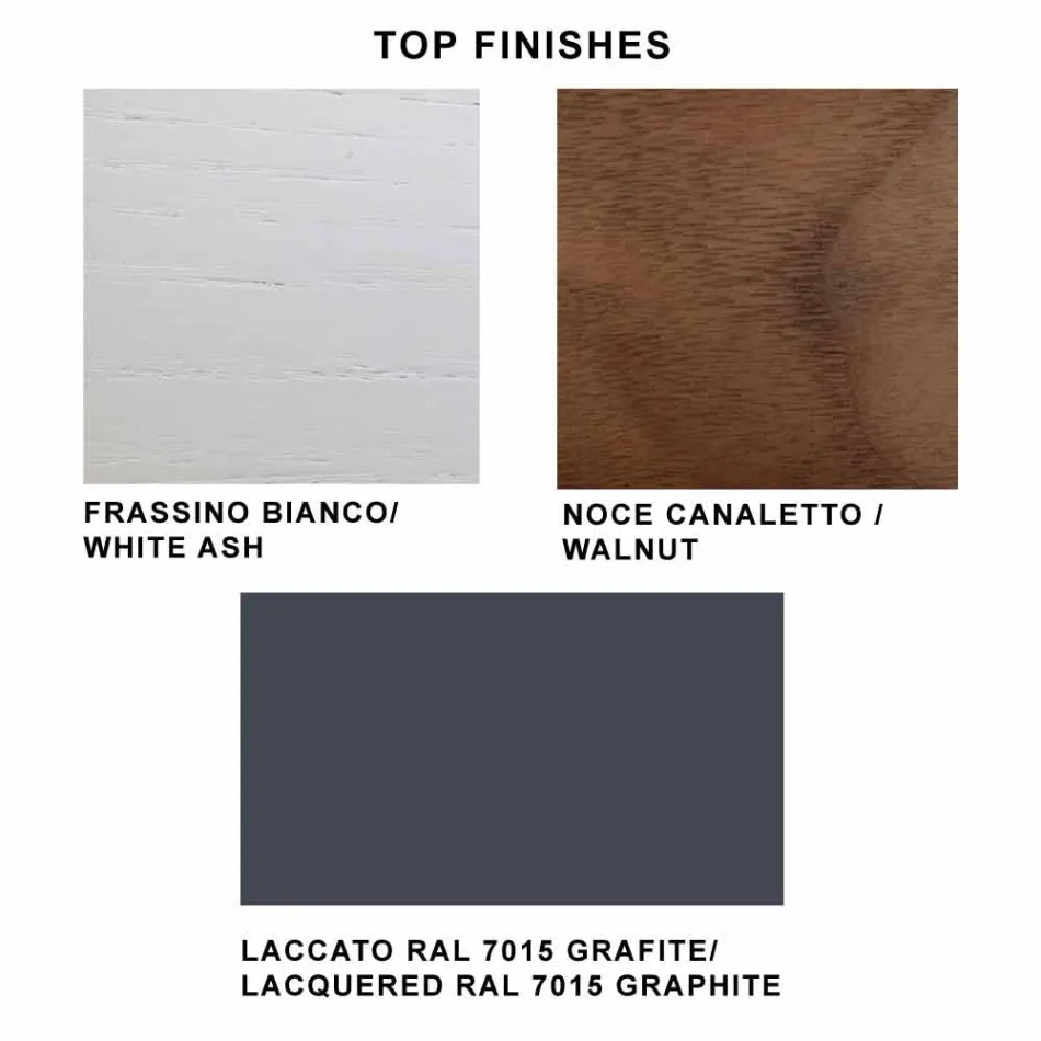 Tavolinë e zgjerueshme deri në 280 cm në Xham dhe Dru të Venitur – Eugrafo Viadurini