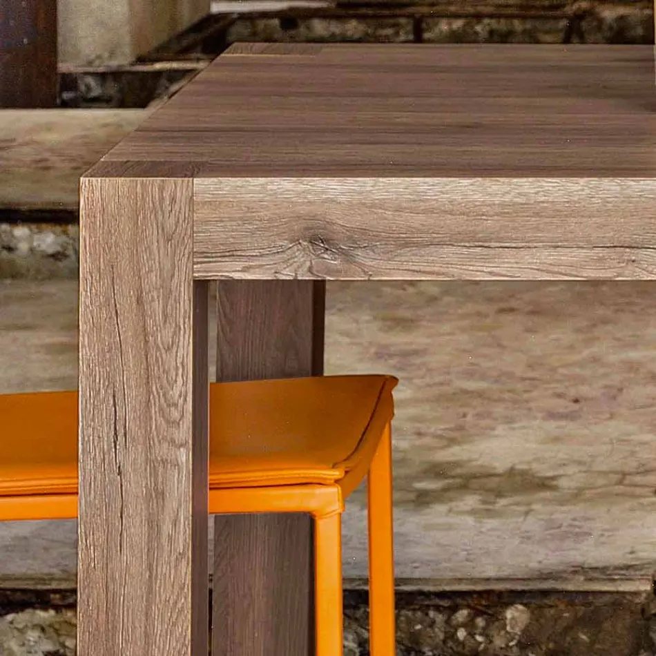 Tabela e zgjatur deri në 300 cm dizajn modern në Oky melamine Viadurini