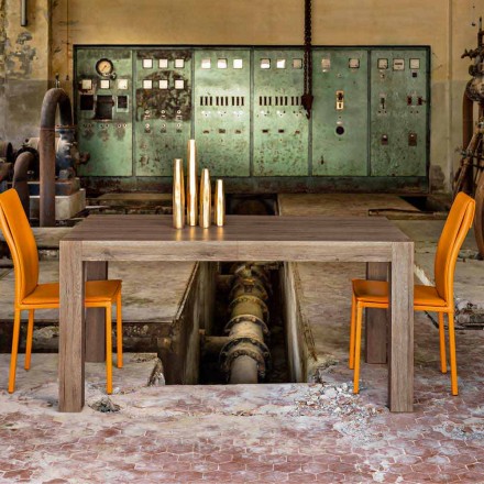 Tabela e zgjatur deri në 300 cm dizajn modern në Oky melamine Viadurini