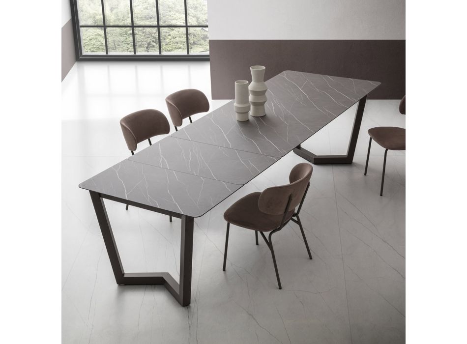 Tavolinë e zgjerueshme deri në 300 cm në HPL të shtresuar Prodhuar në Itali - Bastiano Viadurini