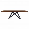 Tavolinë e Zgjatshme Deri në 300 cm në Dru dhe Çelik Prodhuar në Itali - Settimmio