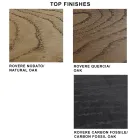 Tavolinë e zgjerueshme deri në 300 cm në dru dhe xham të rimeso - gris Viadurini