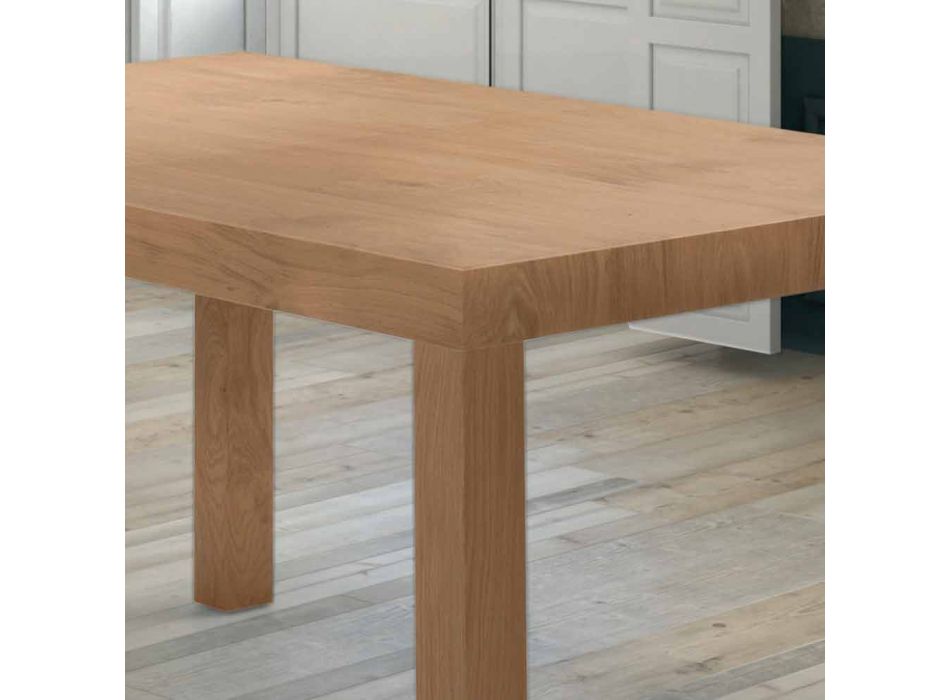 Tavolinë e zgjerueshme deri në 470 cm në Dru me rimeso të prodhuar në Itali – Gordito Viadurini