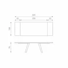 Tabela me rimeso të zgjatura dhe metali i zi Travis Viadurini