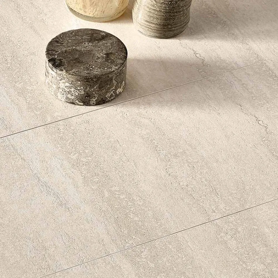 Tavolinë prej porcelani të zgjerueshme me bazë metalike të lyer - Arko Viadurini