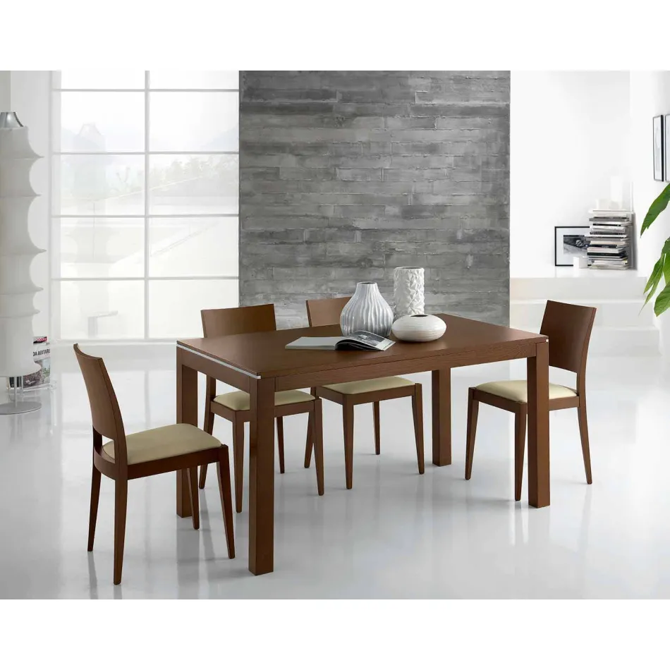 Tabela e zgjërueshme në Ash Wood me bandat anësore në Ash - Ketla Viadurini