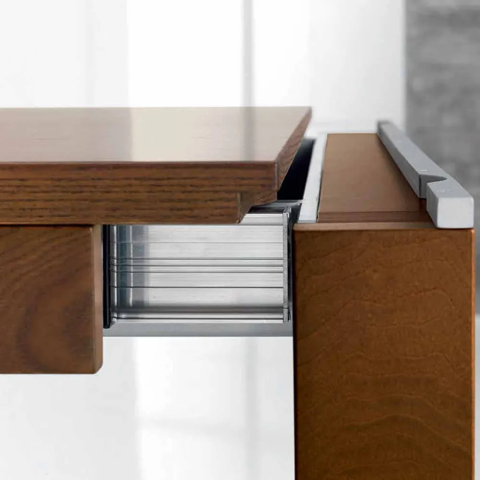 Tabela e zgjërueshme në Ash Wood me bandat anësore në Ash - Ketla Viadurini