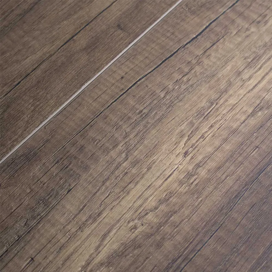 Tavolinë e zgjerueshme nga druri melamine dhe hekuri antracit nëntokë - Sassone Viadurini