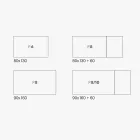 Tabela Melamine e Zgjatshme e Përfundimeve të ndryshme Made in Italy - Lily Viadurini