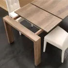 Tabela e zgjerueshme në melamine moderne dhe MDF Jesi Viadurini