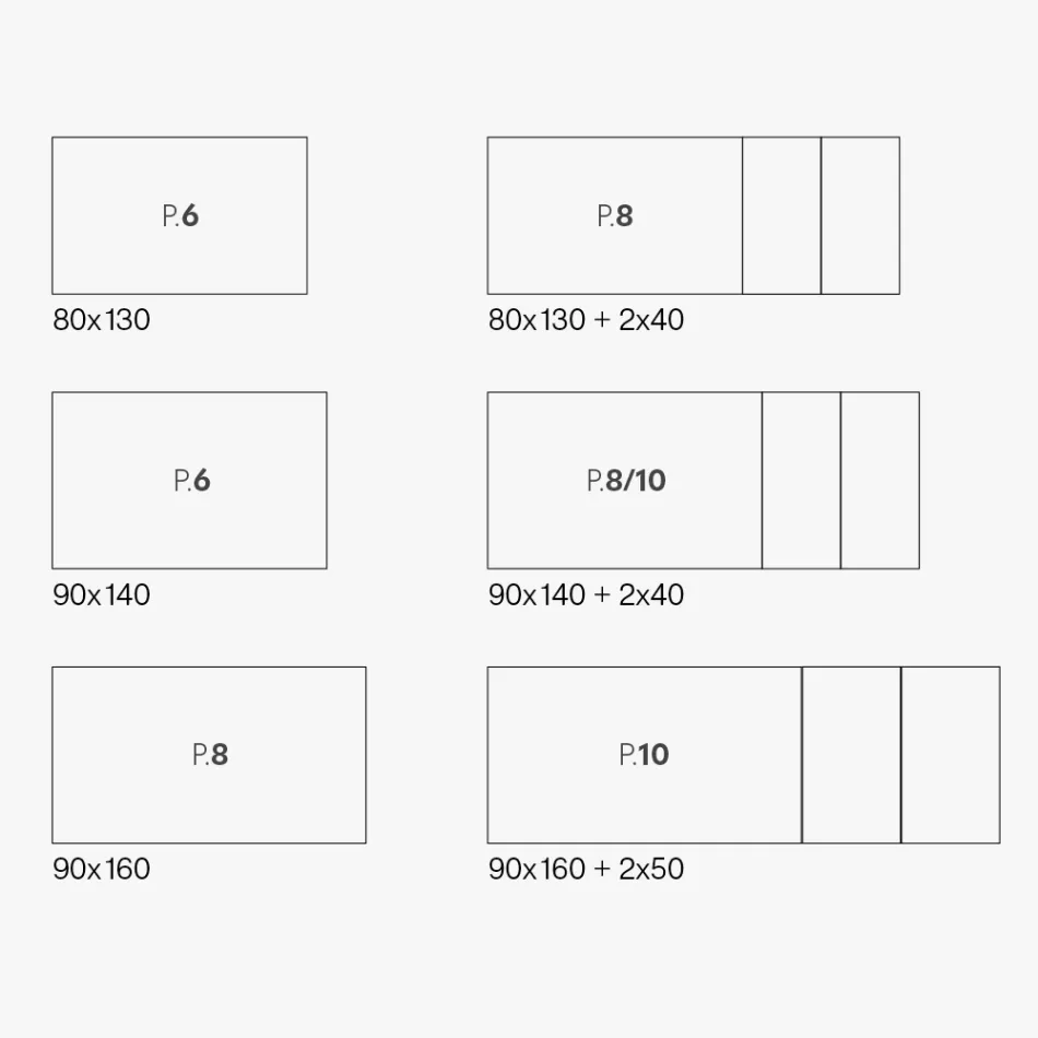 Tavoline e zgjatur ne baze qeramike qelqi dhe metali ne perfundime te ndryshme - Ariel Viadurini