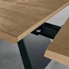 Tabela anësore e zgjëruar në Oak Made në Itali - Zerba Viadurini