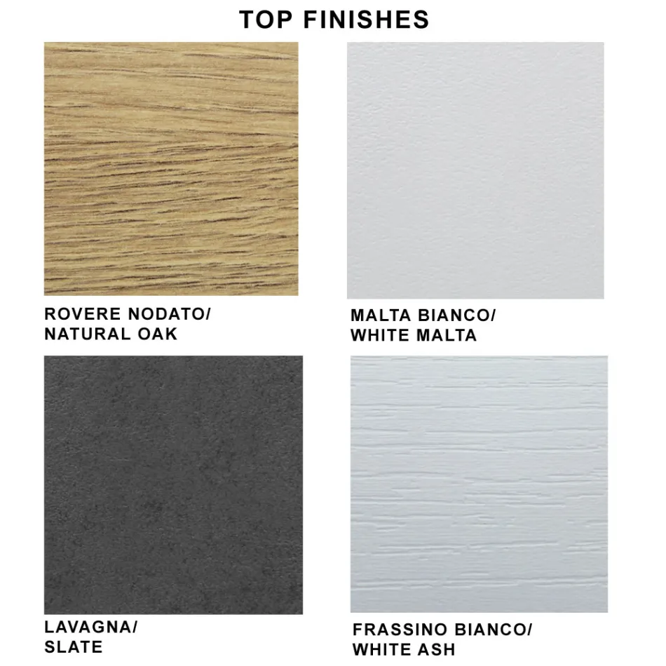 Tavolinë moderne e zgjerueshme me majë prej druri të laminuar Prodhuar në Itali – Settimmio Viadurini