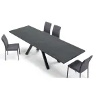 Tavolinë moderne e zgjerueshme me majë prej druri të laminuar Prodhuar në Itali – Settimmio Viadurini