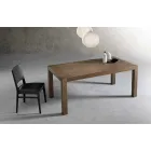 Tabelë moderne e zgjatshme në dru hirit të prodhuar në Itali Parre Viadurini