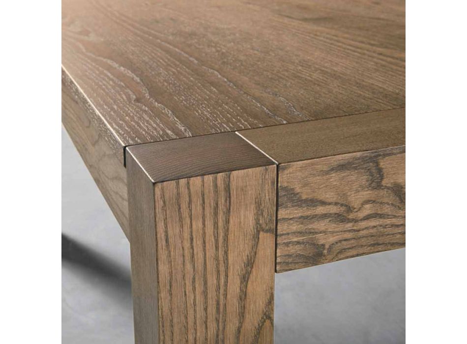 Tabelë moderne e zgjatshme në dru hirit të prodhuar në Itali Parre Viadurini
