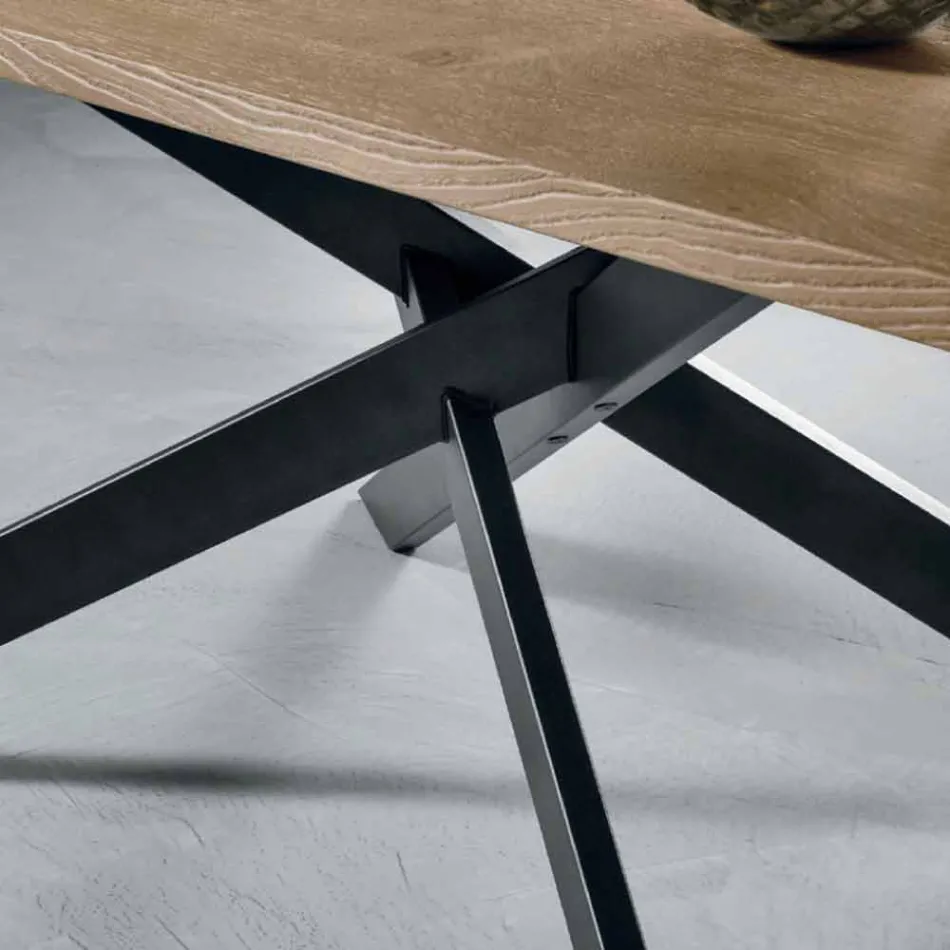 Tabela Moderne e Zgjerueshme në Dru Oak Made in Italy - Oncino Viadurini