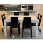 Tabela moderne e shtrirjes në dru lisi të ngurtë, 160x160cm, Jakob Viadurini