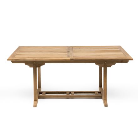 Tavolinë e Zgjatshme e Jashtme në Tik të Madhësive të ndryshme - Yggdrasil Viadurini