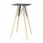 Dizajn Sheshi Tavolinë e Lartë në Dru dhe Hpl, 4 Copë - Faz Wood nga Vondom Viadurini