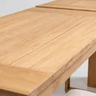 Tavolinë e Lartë për Bar e Bërë nga Tiku Natyral i Lëkuruar - Sponda Viadurini