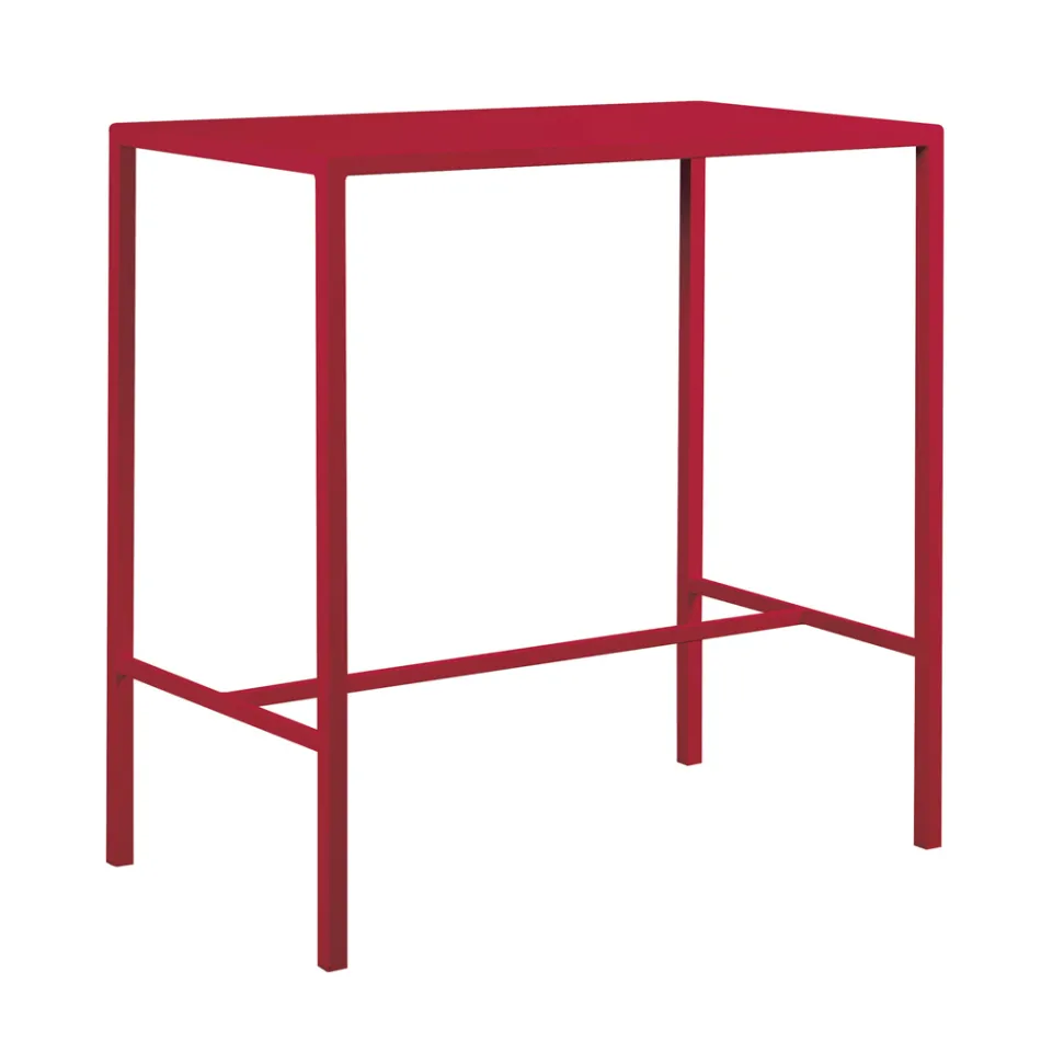 Tavolinë e lartë kopshti në çelik të galvanizuar Prodhuar në Itali - Vesna Viadurini