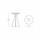 Projektim Modern Tabela e Lartë, në Polietileni - Jet Next by Slide Viadurini