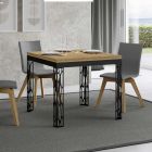 Tavolinë e palosshme me libra deri në 180 cm prej druri dhe hekuri Prodhuar në Itali - Fiume Viadurini