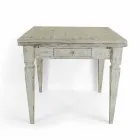 Tabela e zgjatshme artizanale Deri në 170 cm në Dru Prodhuar në Itali - Marsejë Viadurini