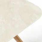 Tavolinë me bazë druri dhe majë qeramike Chianca nga Ostuni - Infinity Viadurini