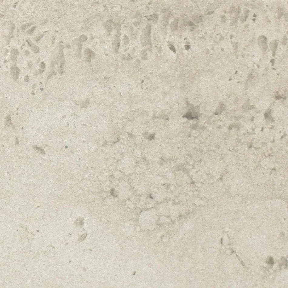 Tavolinë me bazë druri dhe majë qeramike travertin e lehtë - Infinity Viadurini