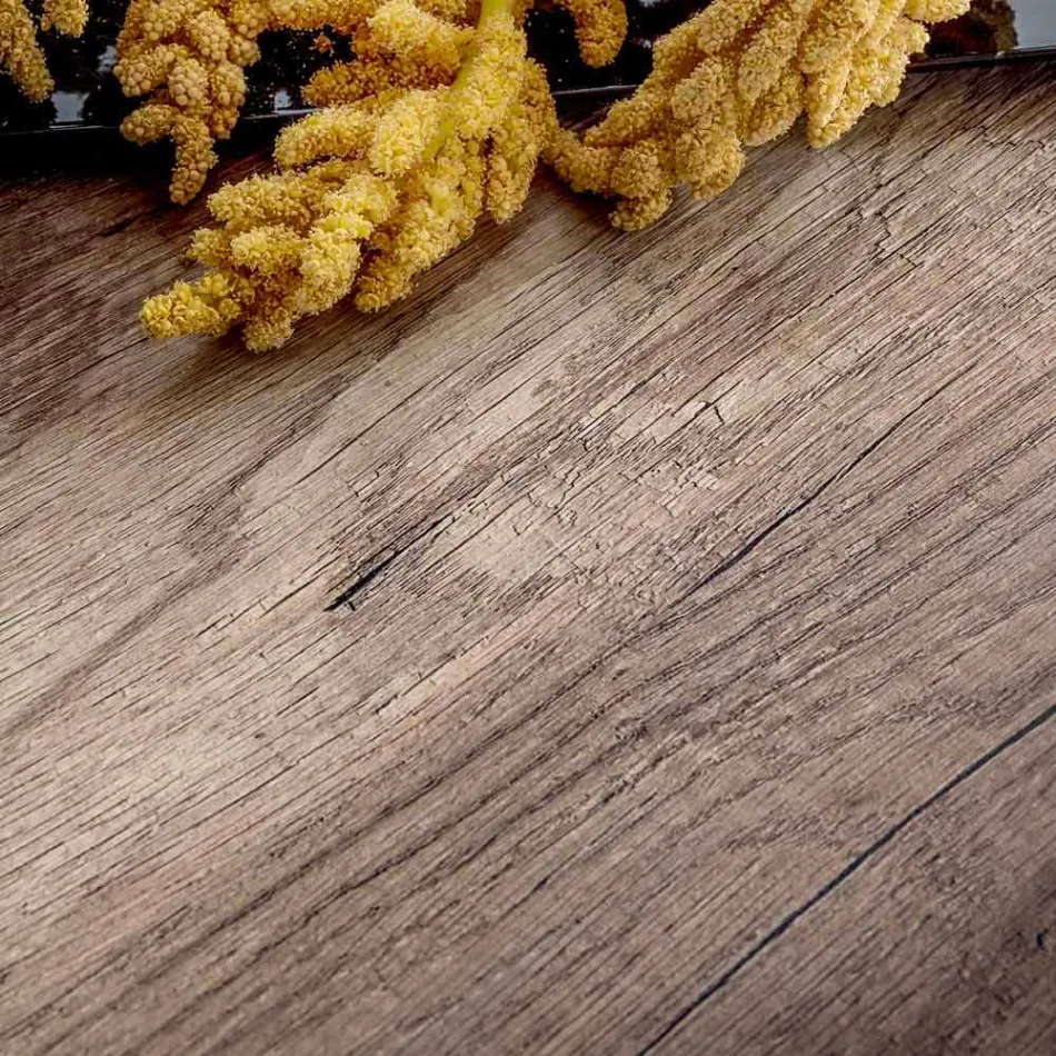 Tavolinë me majë të zgjerueshme deri në 334 cm Efekt druri Prodhuar në Itali - Bavari Viadurini