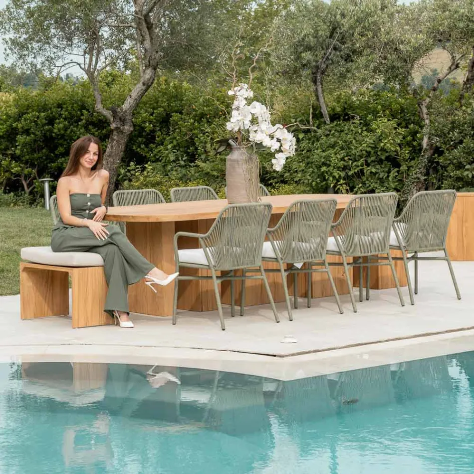 Tavolinë me sipërfaqe prej druri tik të lëmuar dhe cepa të rrumbullakosur - Destinacioni Viadurini